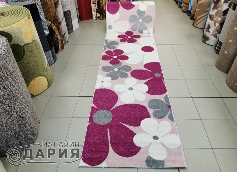 Тъкана пътека MAGNOLIA 801 lila/pink